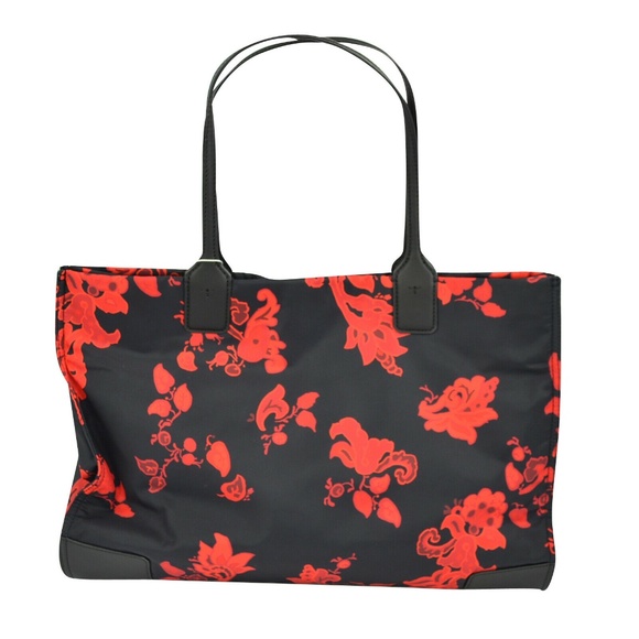 NWT Tory Burch Large ELLA Black Mountain Paisley - Picture 7 of 8